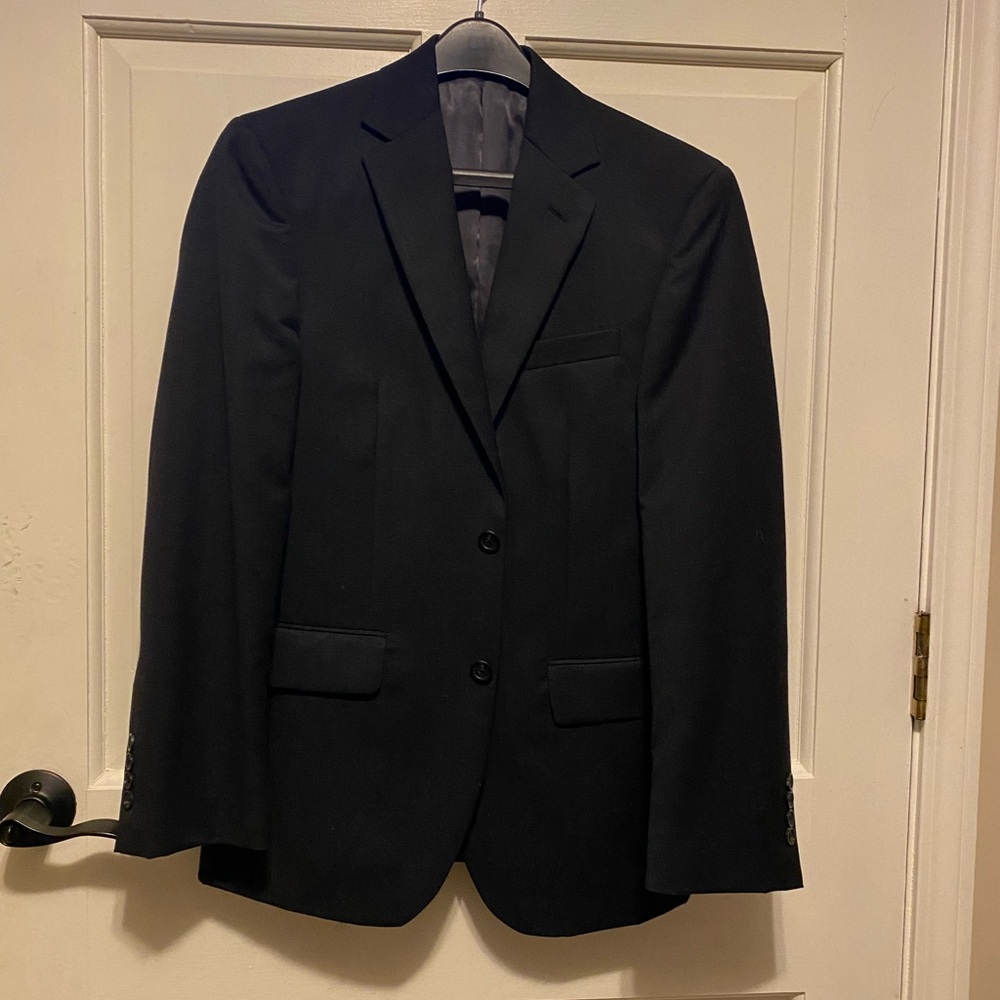 Men's Pronto Uomo Platinum black suit jacket 36R.